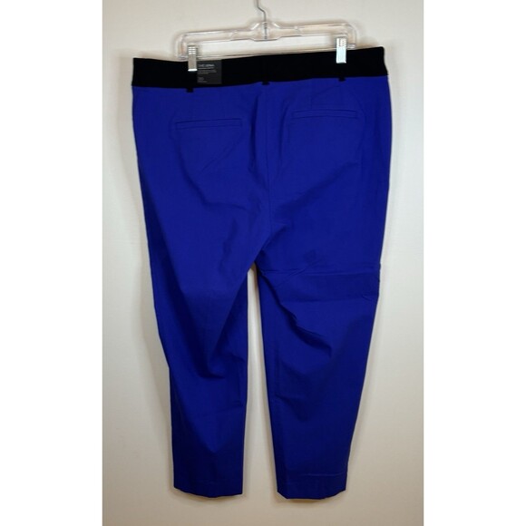 LANE BRYANT The Lena Ankle Pant 20 Moderately Curvy Cobalt Blue Stretch Comfort - Picture 4 of 11